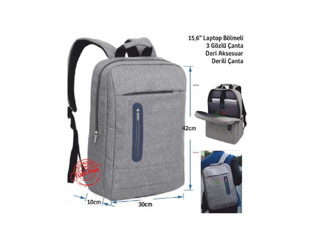Laptop Bölmeli Sırt Çantası