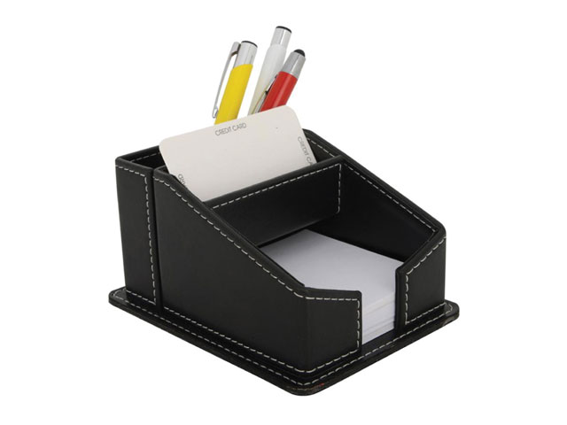 Faux Leather Pen Holder