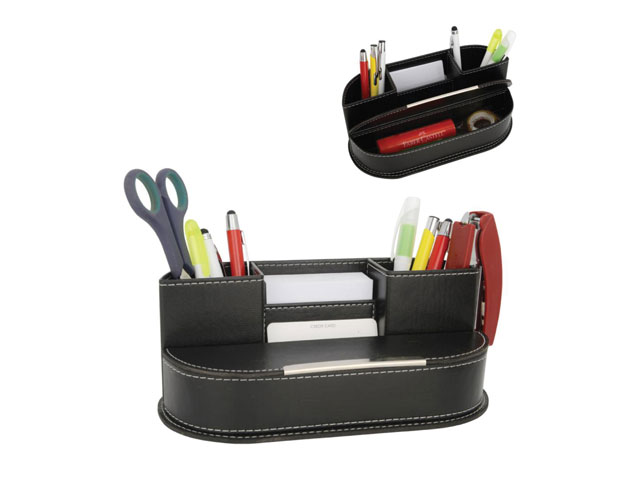Faux Leather Pen Holder