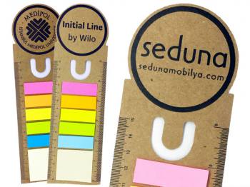 Bookmark with Postit Ruler