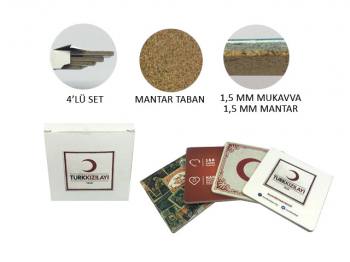 Mantar Bardak Altlığı (4lü set)