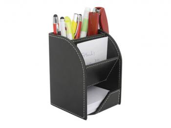 Faux Leather Pen Holder