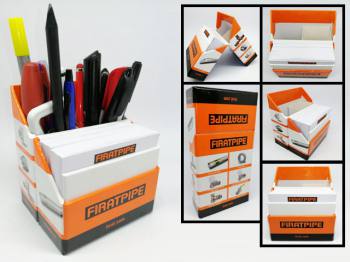 Folding Pen Holder with Memo Pad