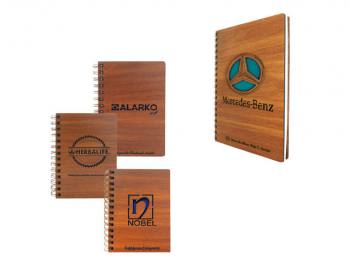 Notebook with Wooden Cover (16x23cm)