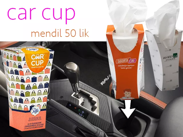 Car Cup Kutu Mendil 40’lık